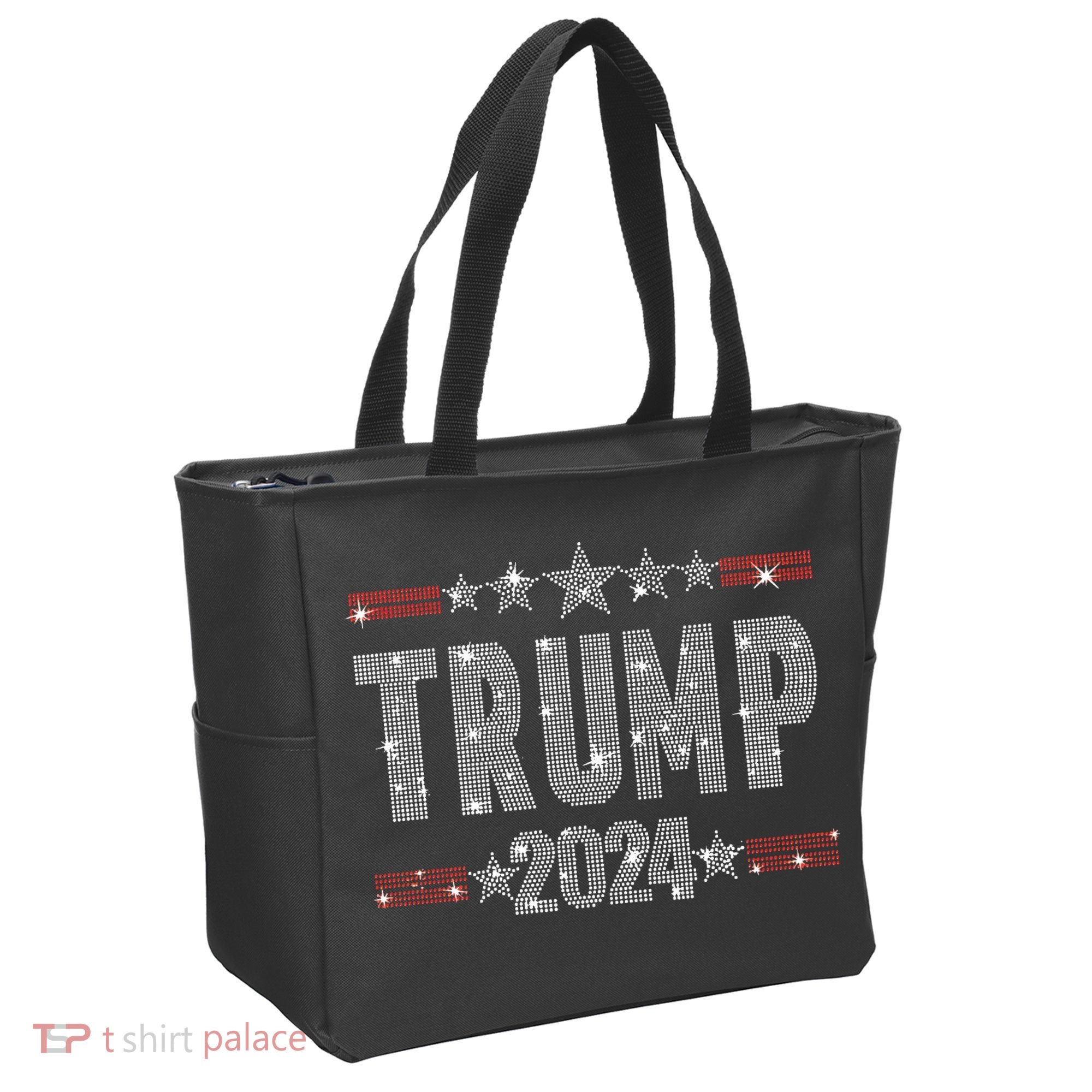 Trump 2024 Rhinestone Trump Rally Tote Bag