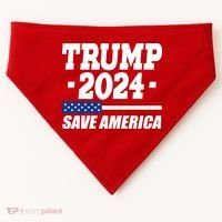 Trump 2024 Save America USA-Made Doggie Bandana thumb 0