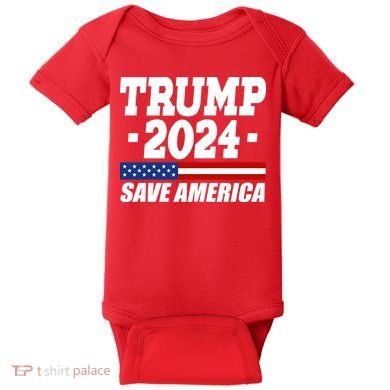 Trump 2024 Save America Baby Bodysuit