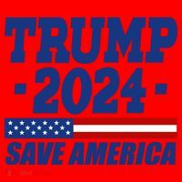 Trump 2024 Save America Santa Hat thumb 1