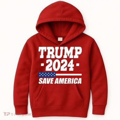 Trump 2024 Save America Kids Hoodie