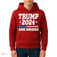 Trump 2024 Save America Kids Hoodie thumb 4