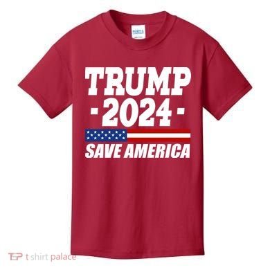 Trump 2024 Save America Kids T-Shirt