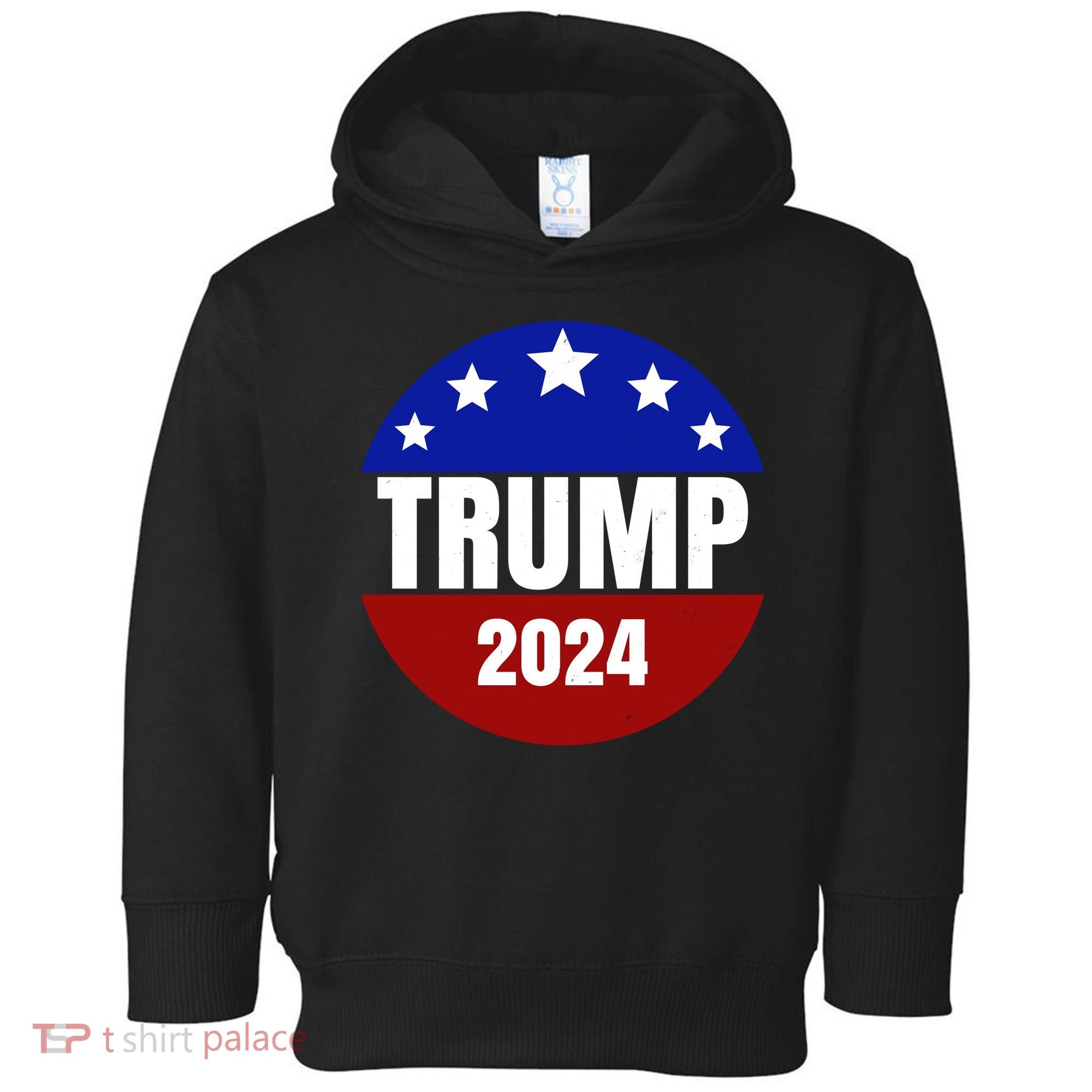 Trump 2024 Star Logo Toddler Hoodie