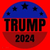 Trump 2024 Star Logo Santa Hat thumb 1