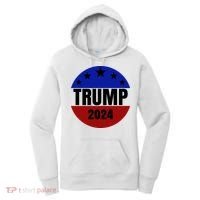 Trump 2024 Star Logo Women's Hoodie thumb 0