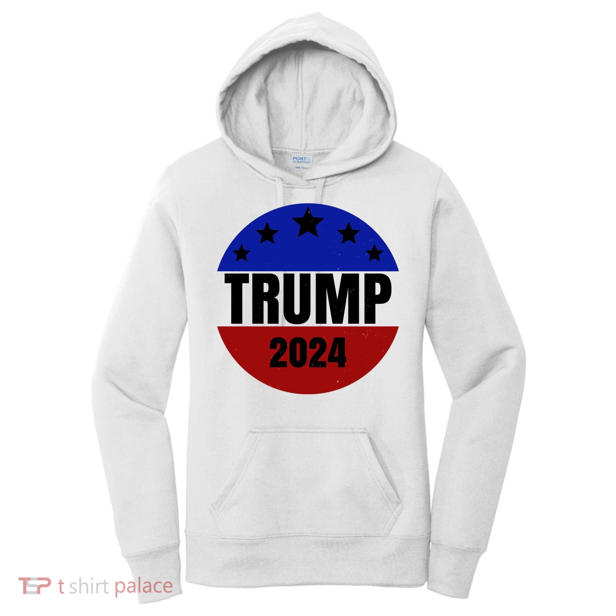 Trump 2024 Star Logo Women's Hoodie