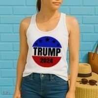 Trump 2024 Star Logo Women's Tank Top thumb 2
