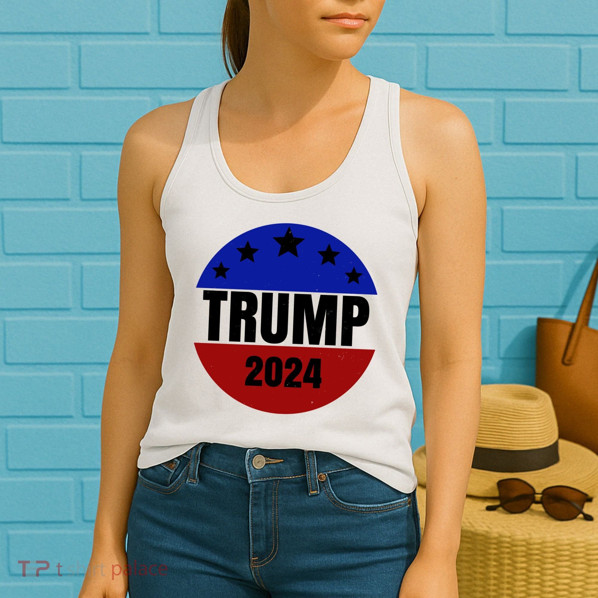 Trump 2024 Star Logo Women's Tank Top