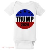 Trump 2024 Star Logo Baby Bodysuit thumb 0