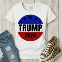 Trump 2024 Star Logo Women's T-Shirt thumb 3