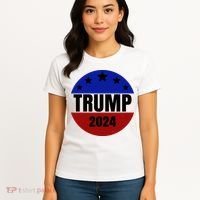 Trump 2024 Star Logo Women's T-Shirt thumb 4