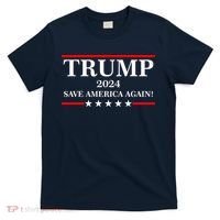 Trump 2024 Save America Again USA President Vote T-Shirt thumb 0