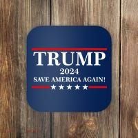 Trump 2024 Save America Again USA President Vote Coaster thumb 0
