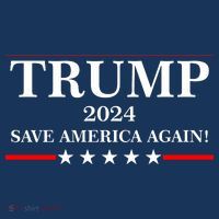 Trump 2024 Save America Again USA President Vote Women's Hoodie thumb 2