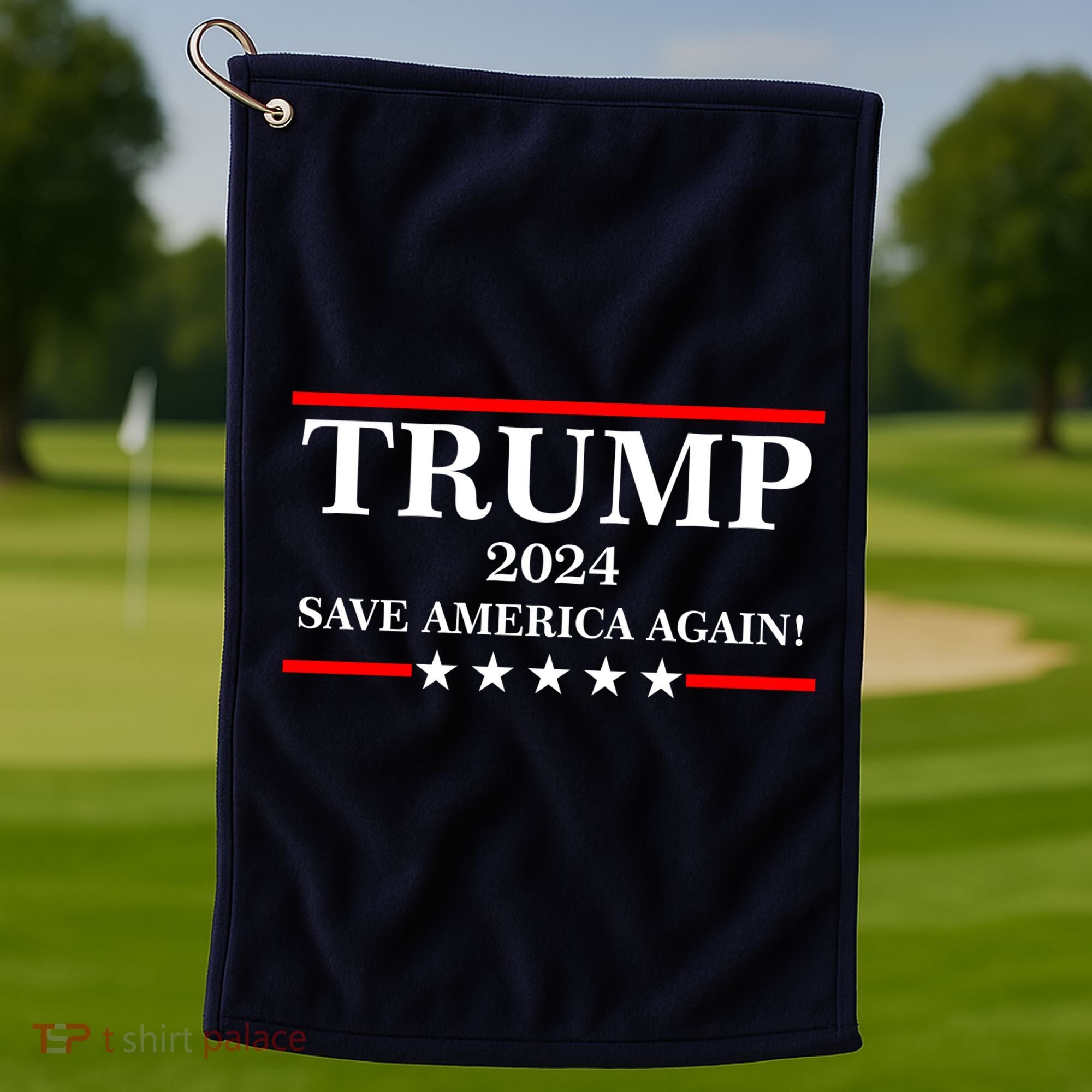 Trump 2024 Save America Again USA President Vote Golf Towel