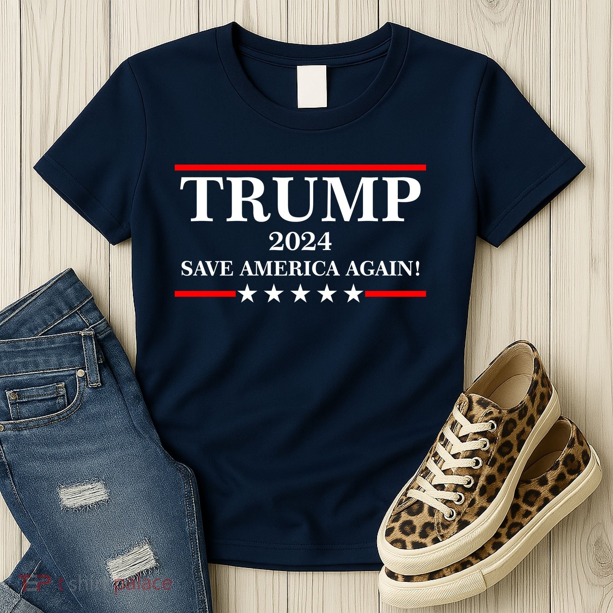 Trump 2024 Save America Again USA President Vote Women's T-Shirt