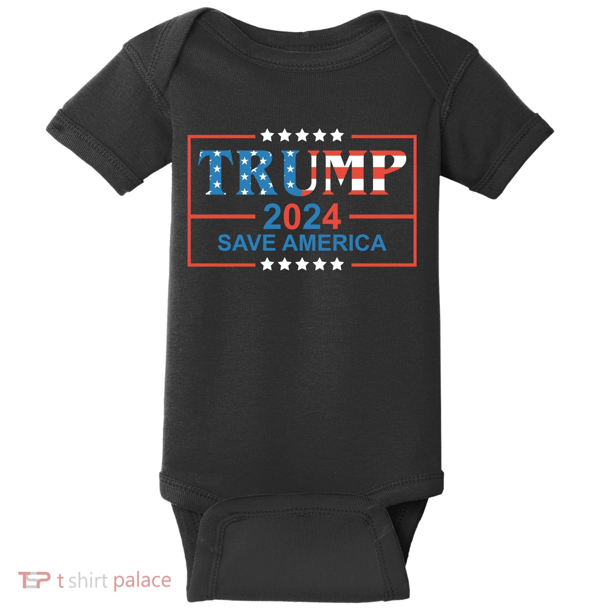 Trump 2024 Save America Baby Bodysuit