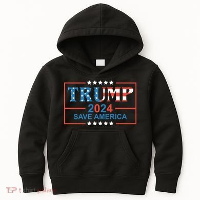 Trump 2024 Save America Kids Hoodie