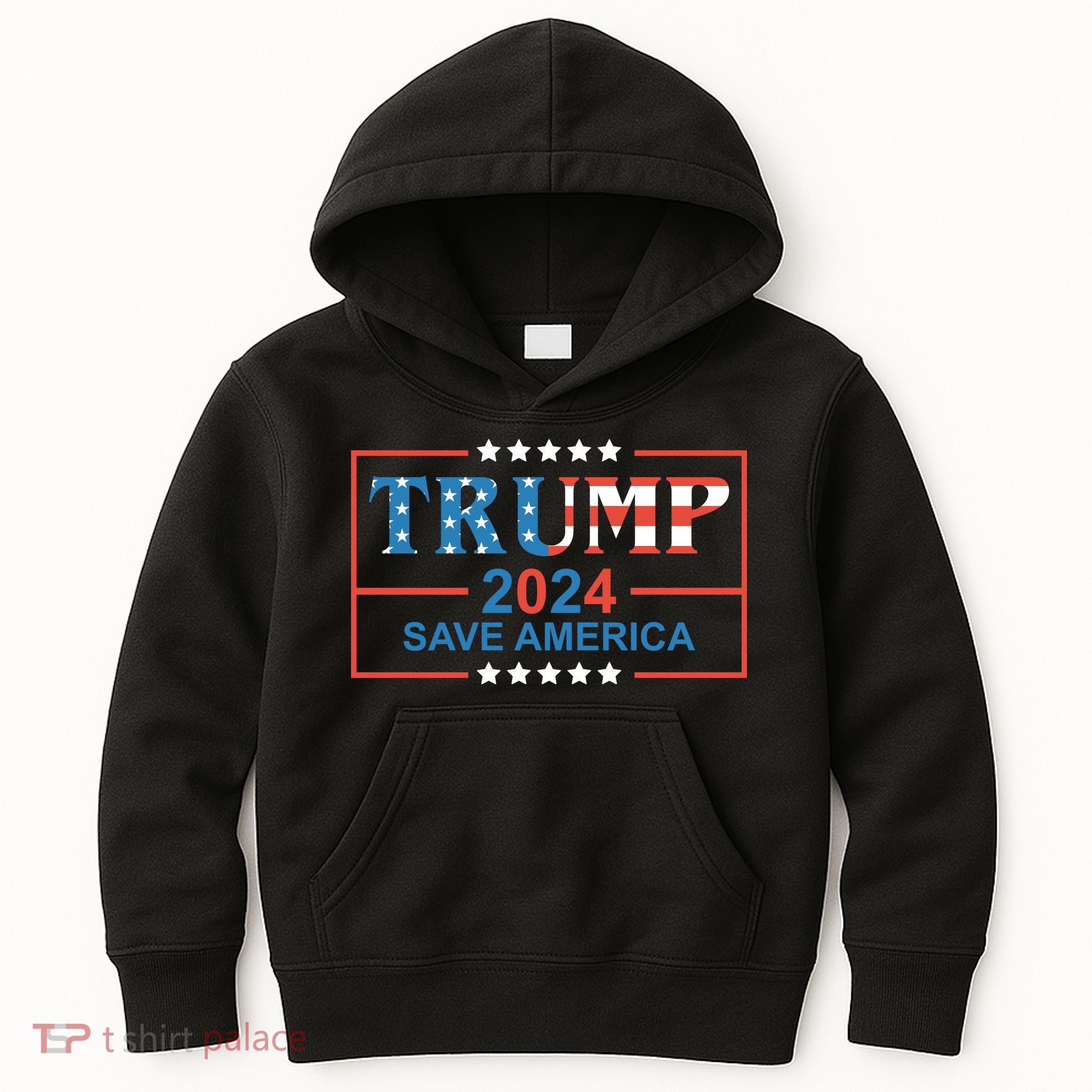 Trump 2024 Save America Kids Hoodie