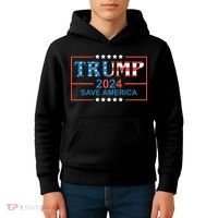 Trump 2024 Save America Kids Hoodie thumb 4