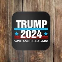 TRUMP 2024 Save America Again Pro Trump Coaster thumb 0