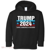 TRUMP 2024 Save America Again Pro Trump Toddler Hoodie thumb 0