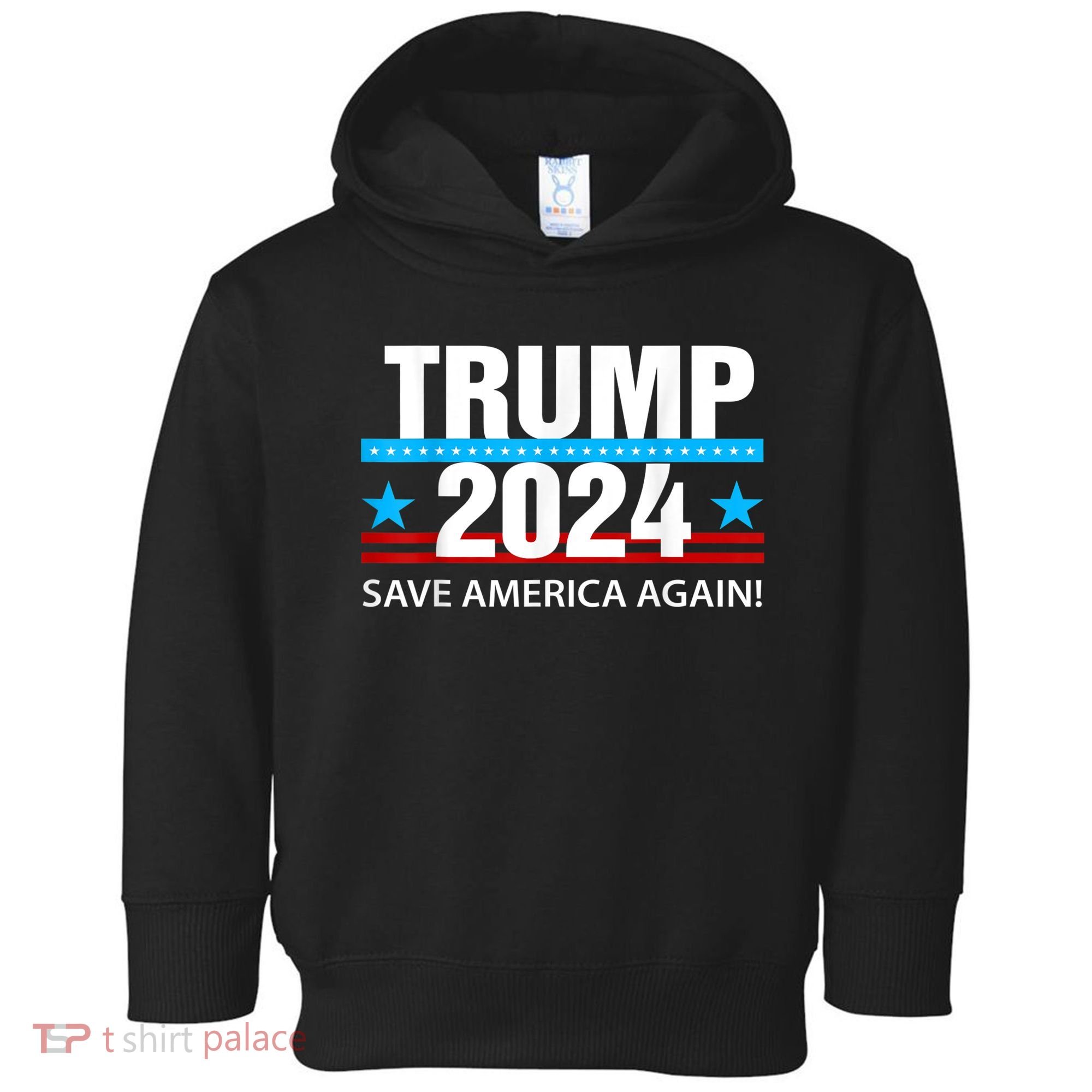 TRUMP 2024 Save America Again Pro Trump Toddler Hoodie
