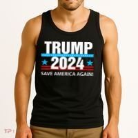 TRUMP 2024 Save America Again Pro Trump Tank Top thumb 3