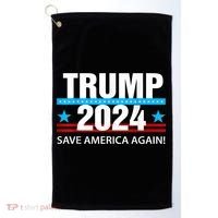 TRUMP 2024 Save America Again Pro Trump Golf Towel thumb 0