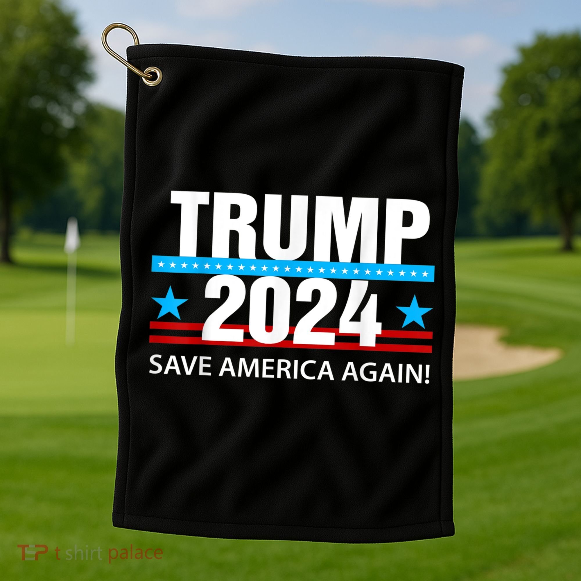 TRUMP 2024 Save America Again Pro Trump Golf Towel
