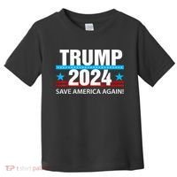 TRUMP 2024 Save America Again Pro Trump Toddler T-Shirt thumb 0