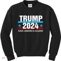 TRUMP 2024 Save America Again Pro Trump Kids Sweatshirt thumb 0