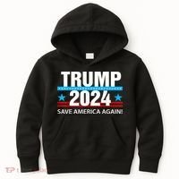 TRUMP 2024 Save America Again Pro Trump Kids Hoodie thumb 0