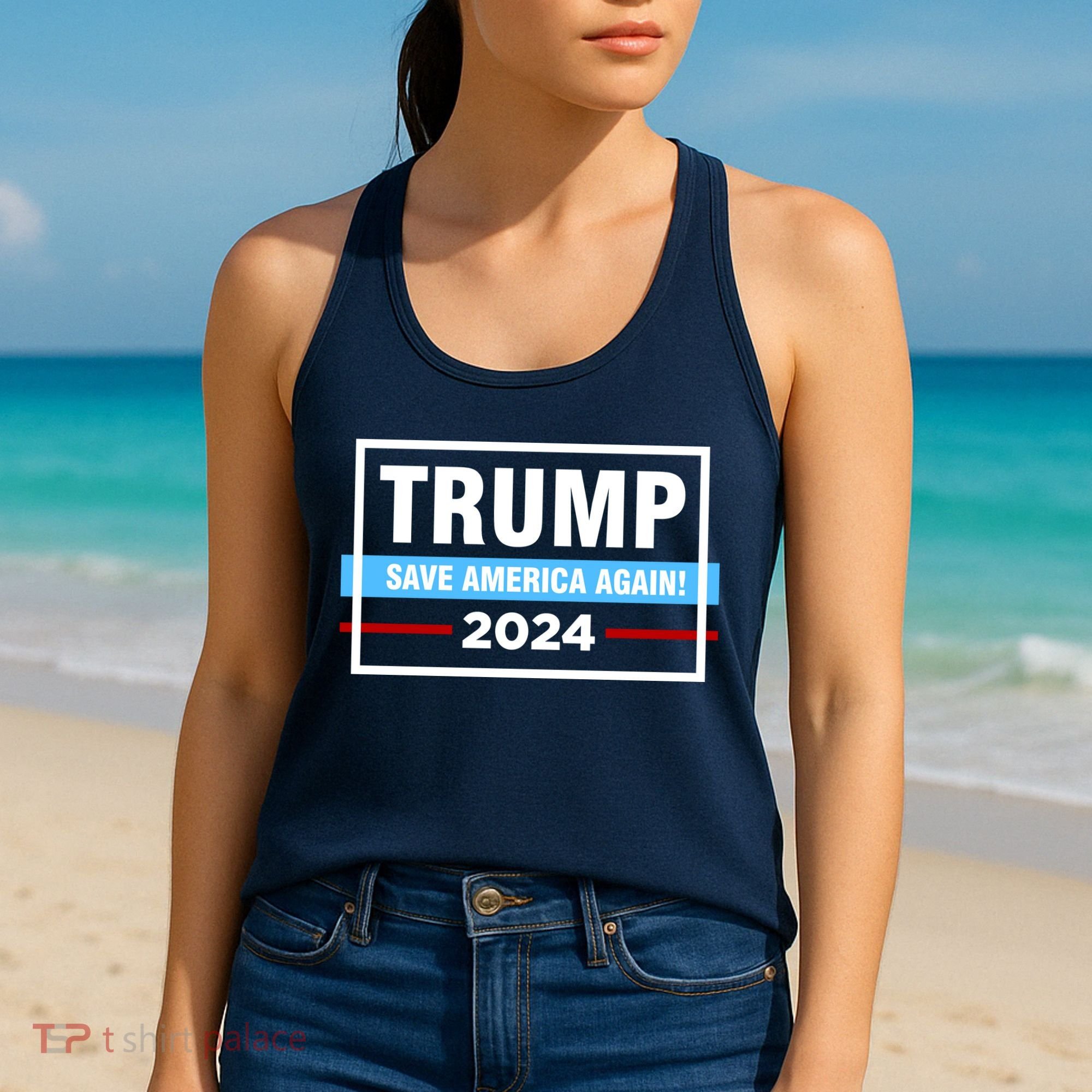 Trump 2024 Save America Again Women's Tank Top