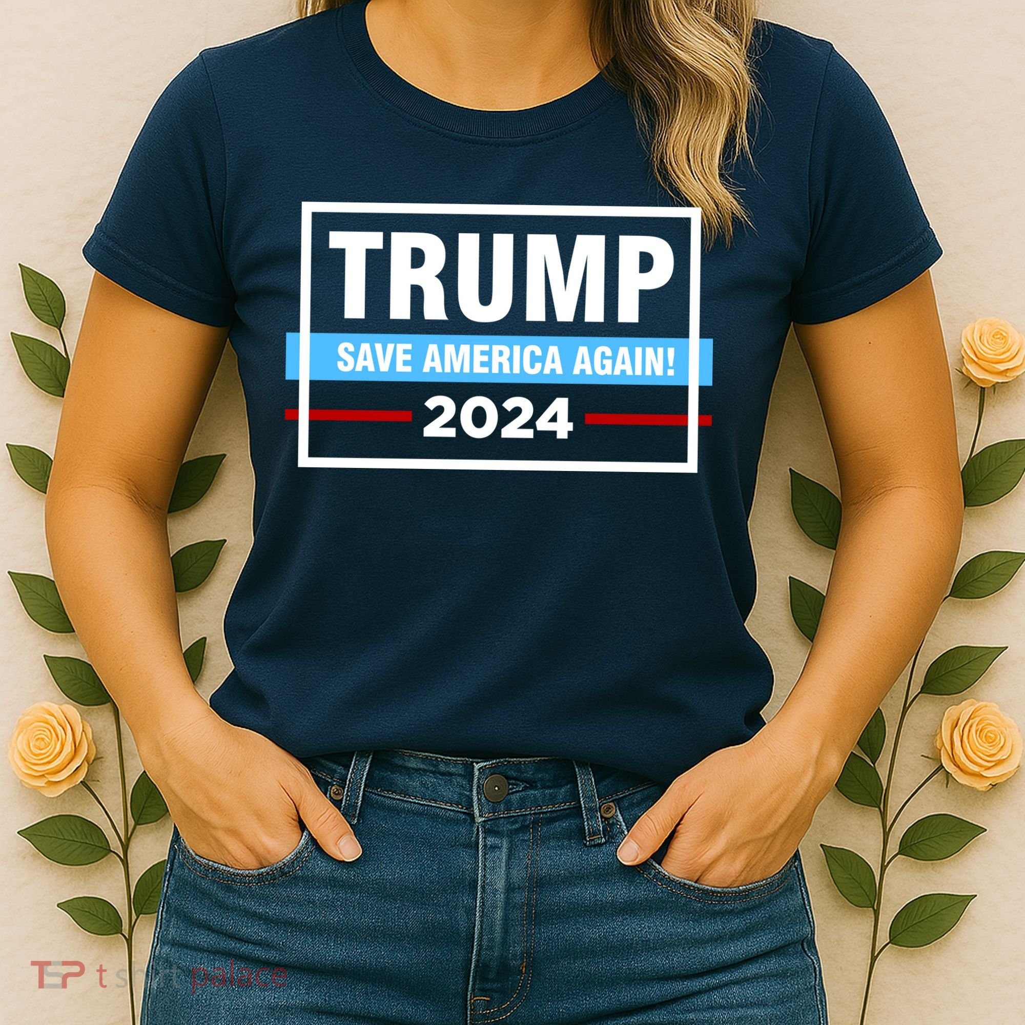 Trump 2024 Save America Again Women's T-Shirt