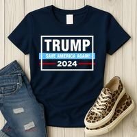 Trump 2024 Save America Again Women's T-Shirt thumb 3
