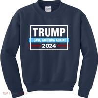 Trump 2024 Save America Again Kids Sweatshirt thumb 0