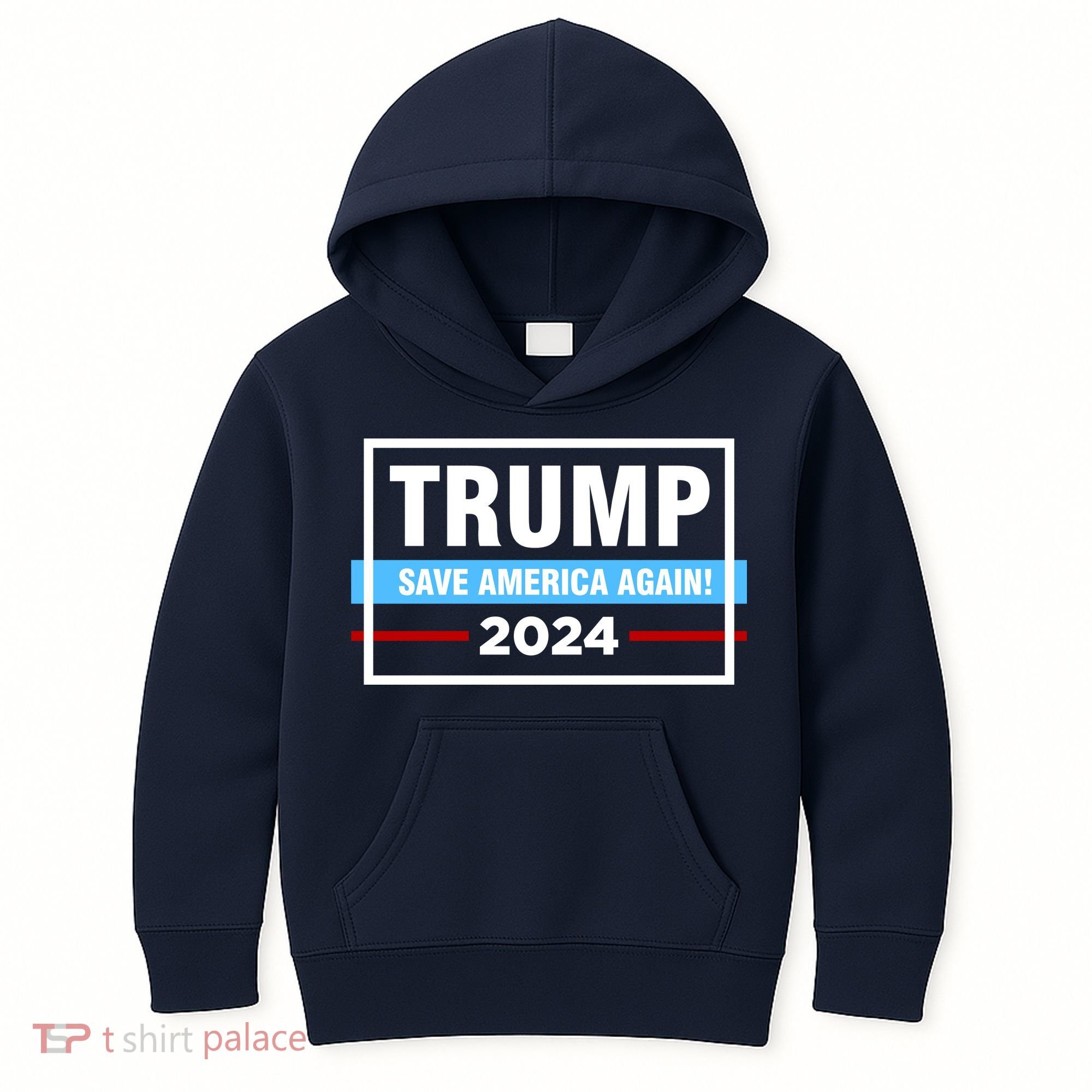 Trump 2024 Save America Again Kids Hoodie