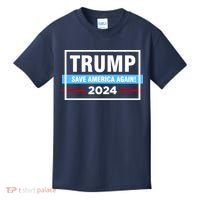 Trump 2024 Save America Again Kids T-Shirt thumb 0