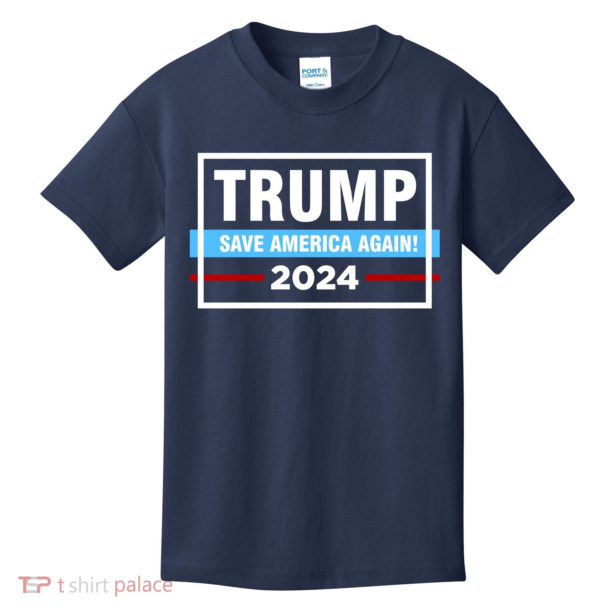 Trump 2024 Save America Again Kids T-Shirt