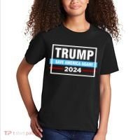 Trump 2024 Save America Again Kids T-Shirt thumb 2