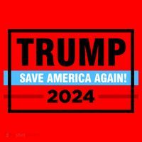 Trump 2024 Save America Again Santa Hat thumb 1