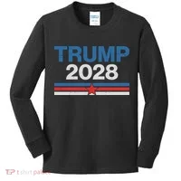 Trump 2028 Kids Long Sleeve Shirt thumb 0