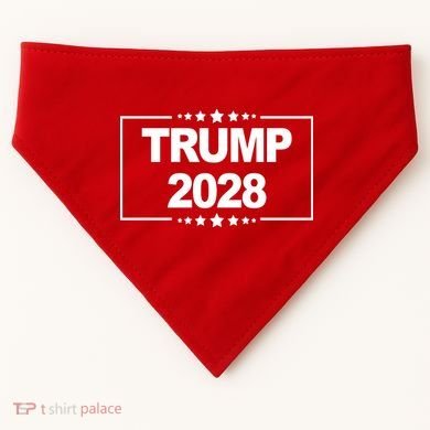 Trump 2028 USA-Made Doggie Bandana