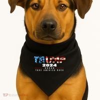 Trump 2024 Take America Back 2 USA-Made Doggie Bandana thumb 1