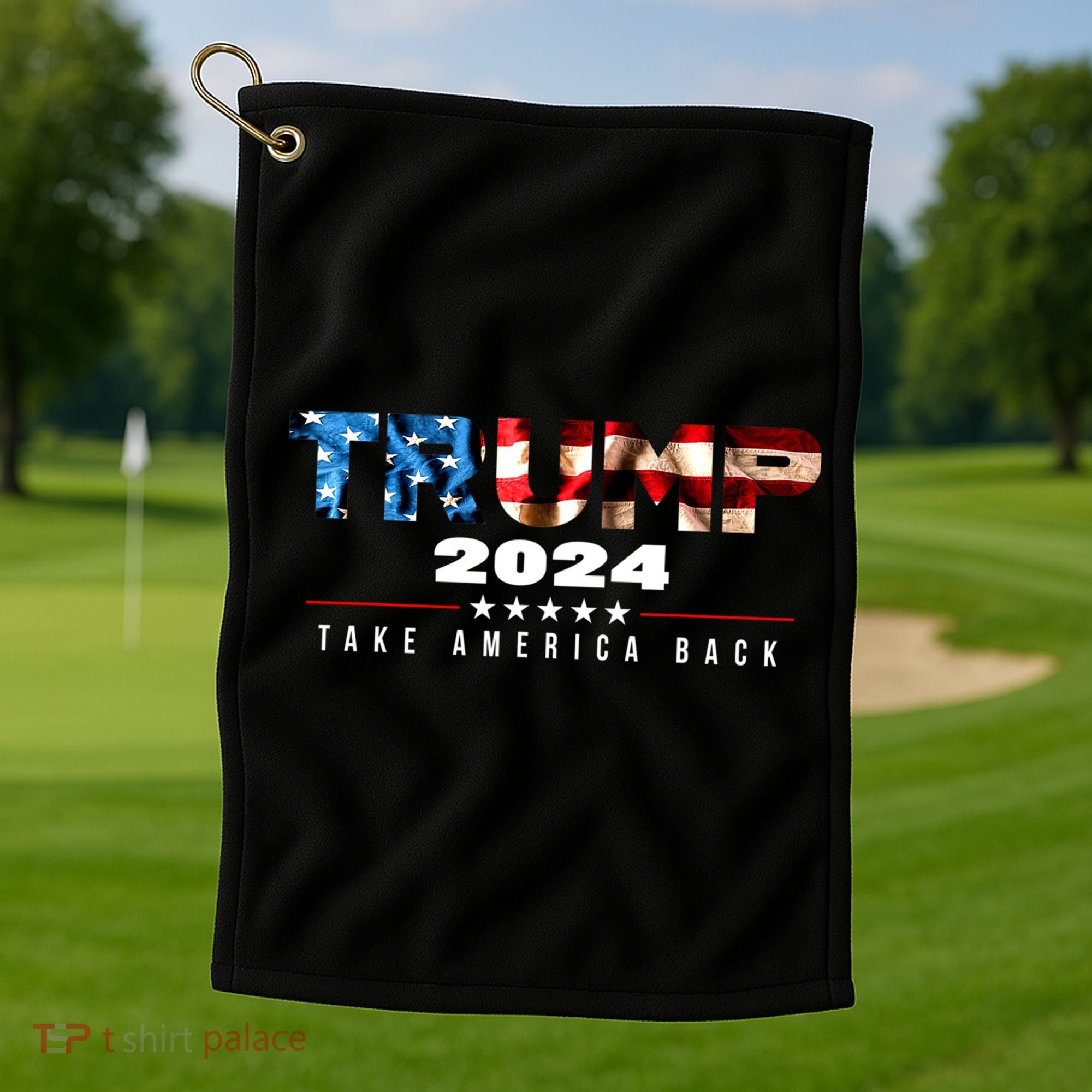 Trump 2024 Take America Back 2 Golf Towel