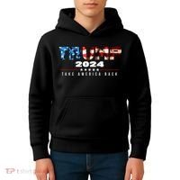 Trump 2024 Take America Back 2 Kids Hoodie thumb 4