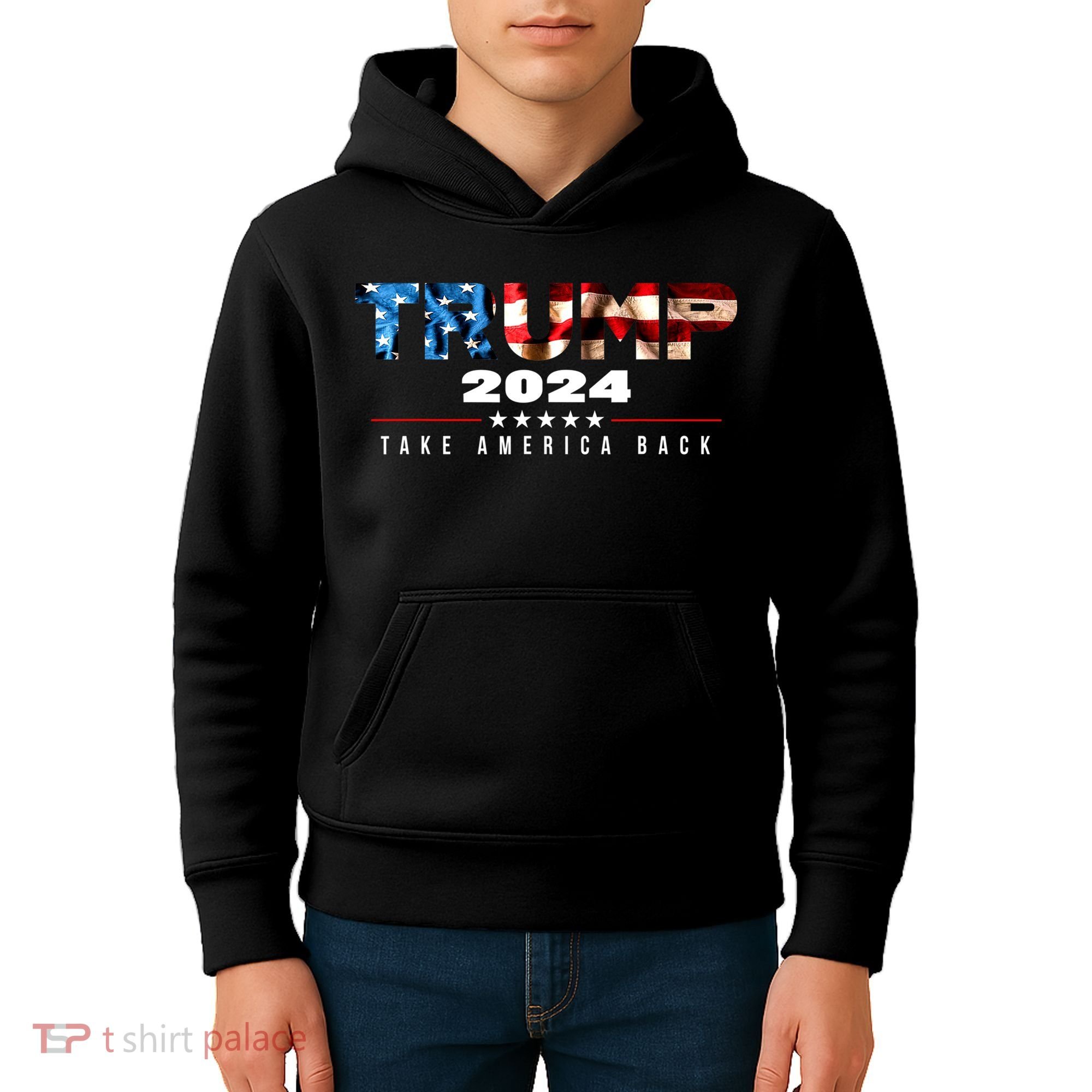 Trump 2024 Take America Back 2 Kids Hoodie
