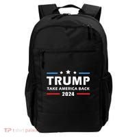 Trump 2024 Take America Back Election Patriotic Second Term Backpack thumb 0